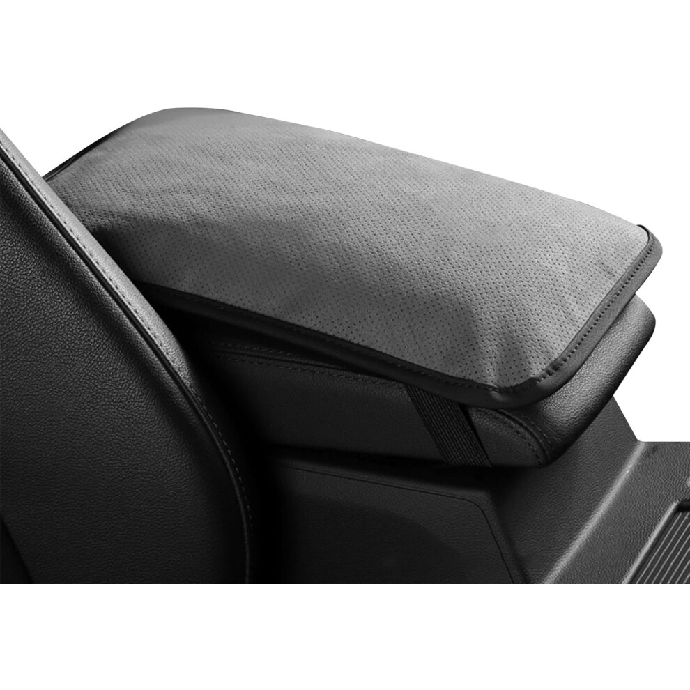 (Gray) Car Center Console Cushion Pad - Auto Center Console Pad,Soft Versatile Auto Armrest Cover Protector for Vehicles, SUVs, Trucks, Interior Acces