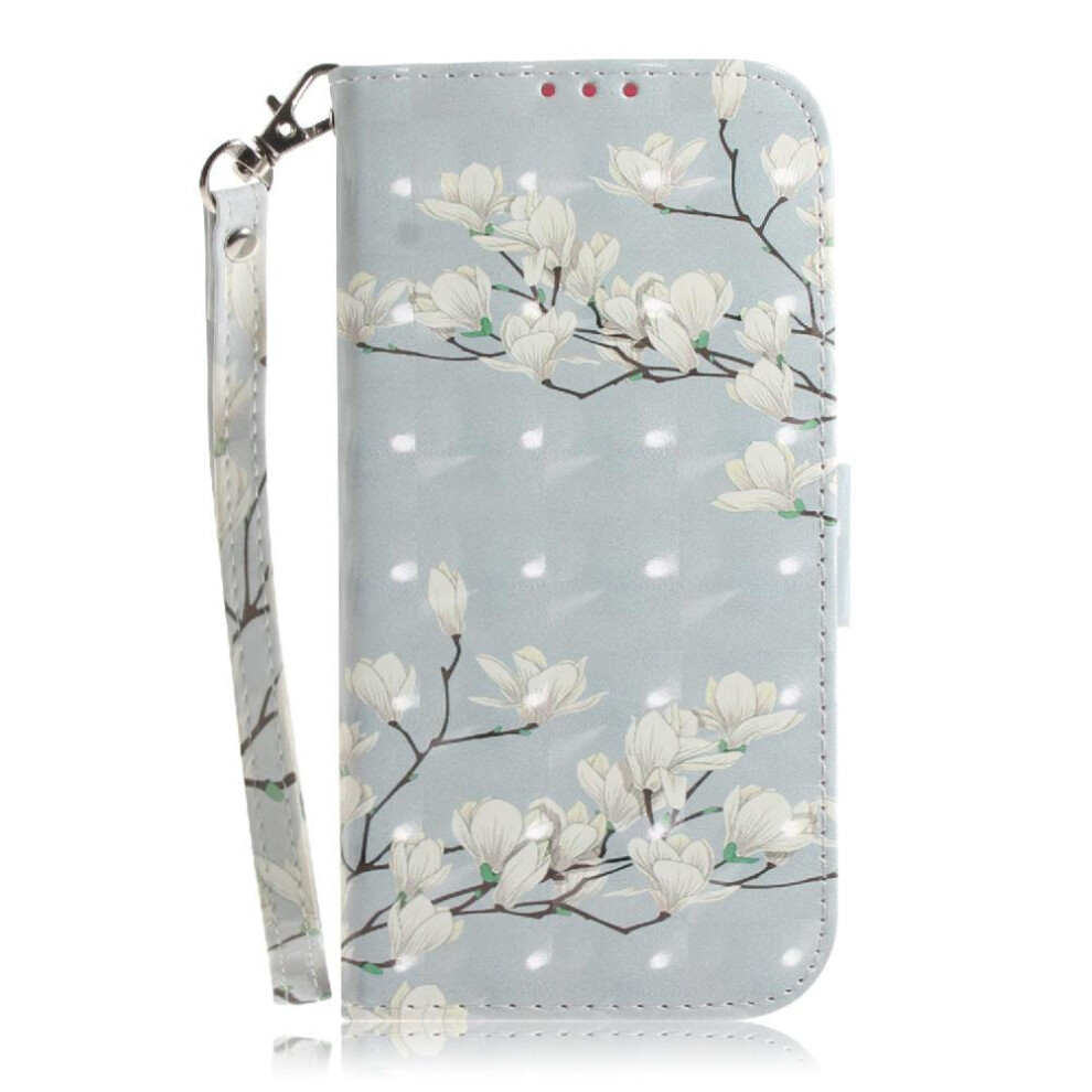 (C8 ) 3D Painted Protective Case For Google Pixel 8 Pro Lanyard Wallet Pu Leather Magnetic Closure Card Slots 764544239578