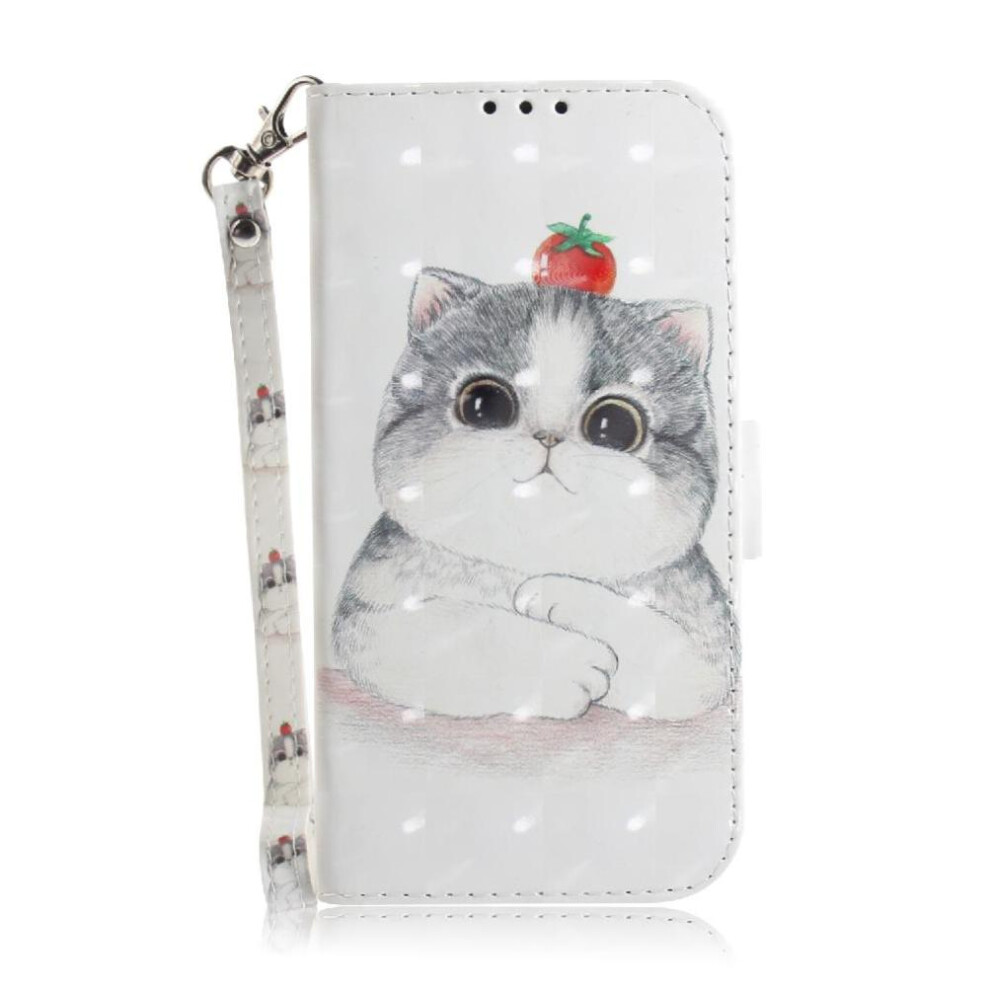(C10) 3D Painted Protective Case For Google Pixel 8 Magnetic Closure Wallet Card Slots Lanyard Pu Leather 764544239714