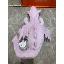 (Purple) 50cm Dragon Stuffed Animal Little Plush Toy Classic Children's Gift Kids Soft Toys