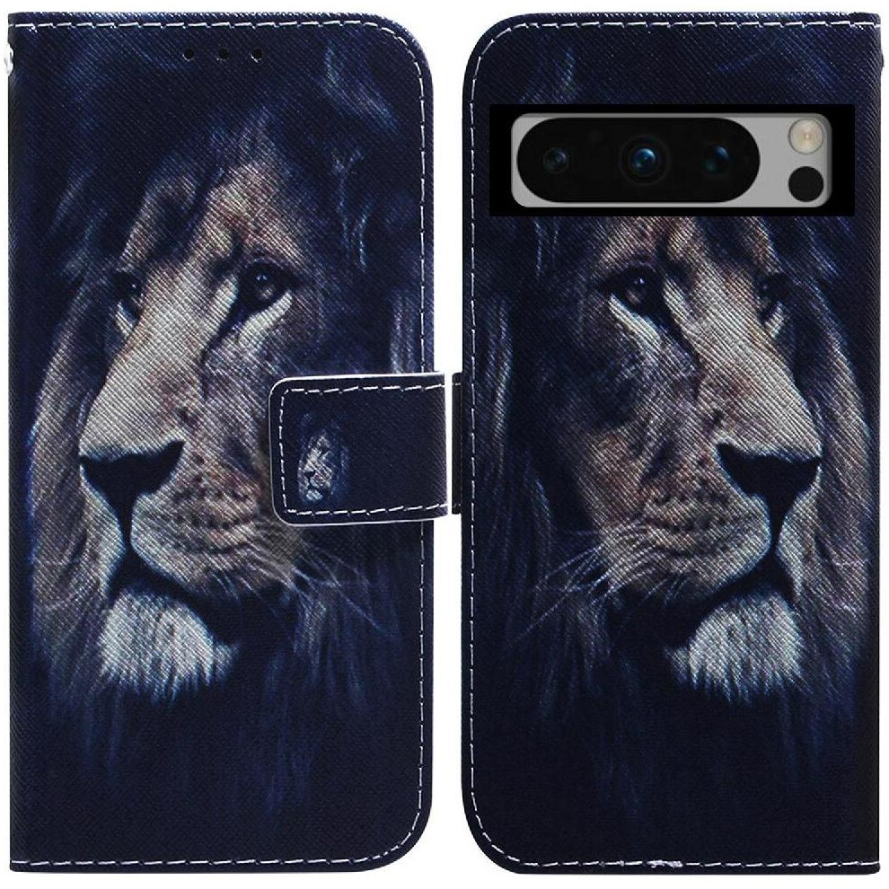 (C6) Flip Case For Google Pixel 8 Pro Wallet Painted Pu Leather Card Slots Magnetic Closure 764544240734