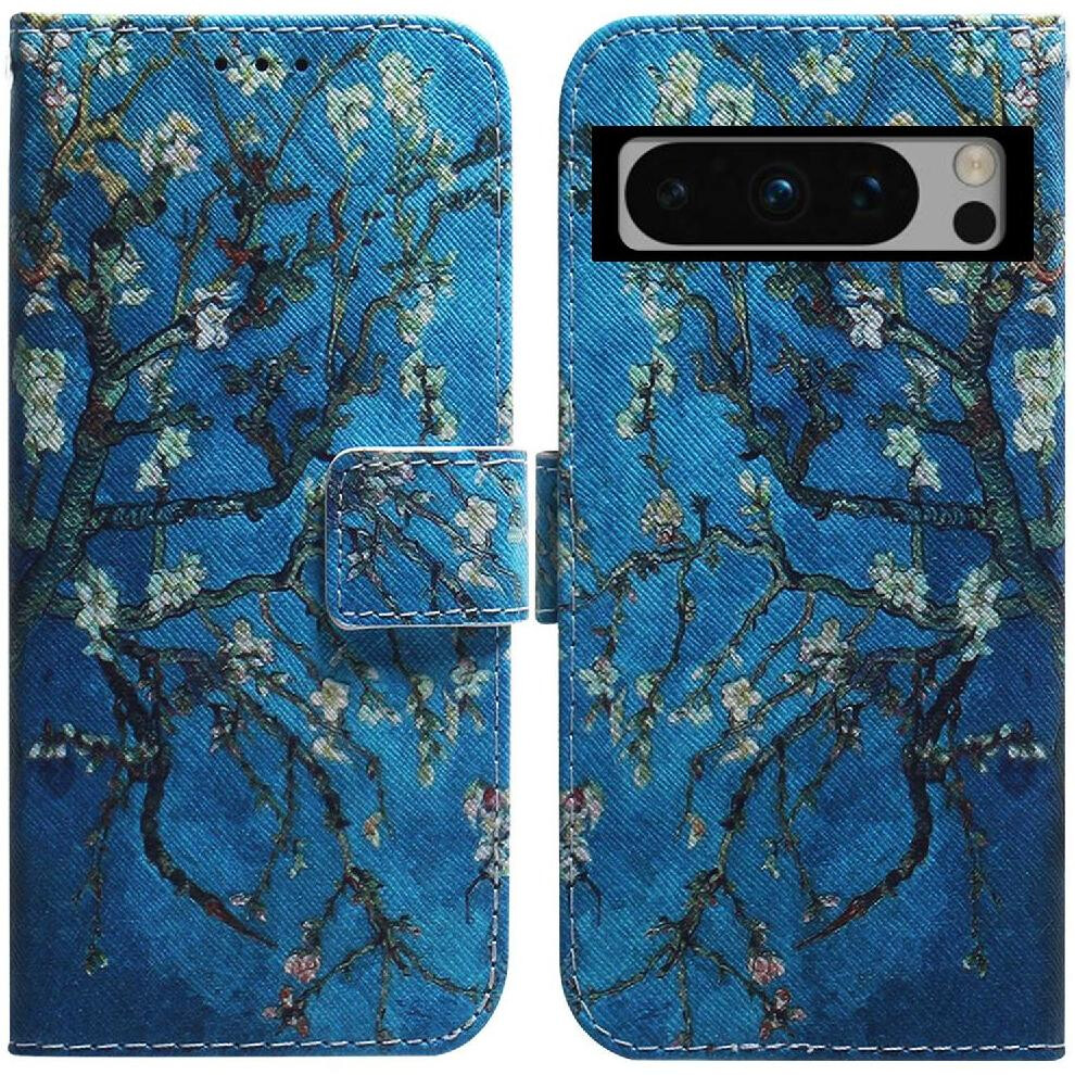 (Ohter) Flip Case For Google Pixel 8 Pro Wallet Painted Pu Leather Card Slots Magnetic Closure 764544240710