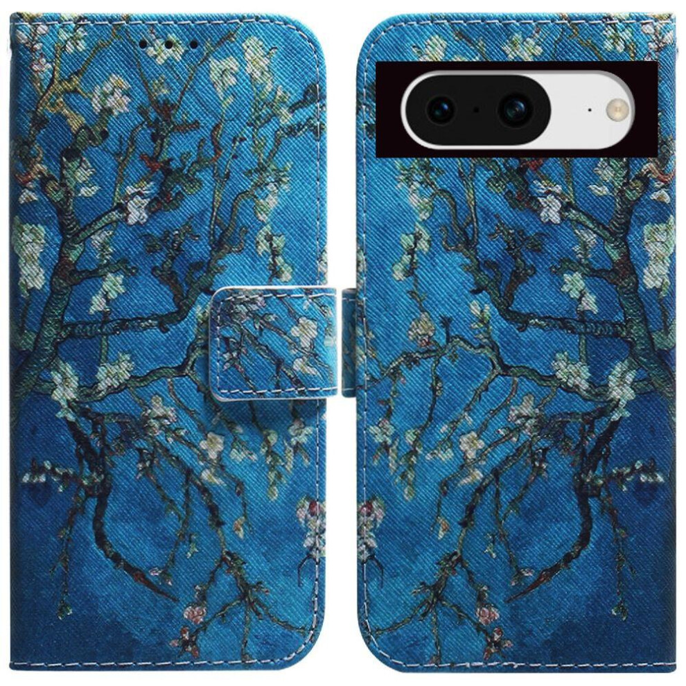 (Ohter) Flip Case For Google Pixel 8 Card Slots Painted Pu Leather Wallet Magnetic Closure 764544240802