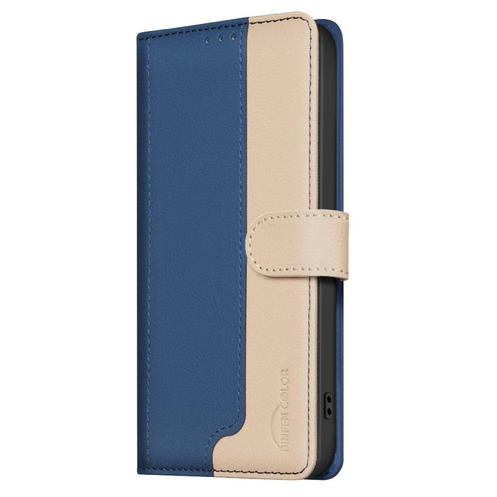 (Blue) Flip Case For Google Pixel 8 Card Slots Holder Flip Folio Kickstand Shockproof Tpu Inner Shell Rfid Blocking Blue 764544241137