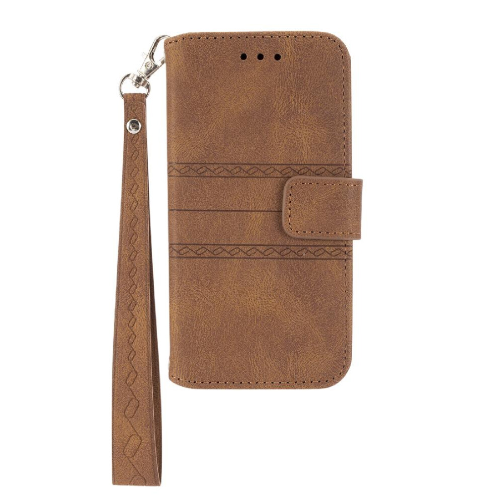 Photos - Case  Flip  for Google Pixel 8 Pro Wallet  Shockproof Protective Magnetic Closure Pu Leather Kickstand(Brown)