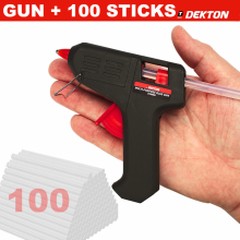 Hot Melt Mini Glue Gun Electric with 100 Adhesive Glue Sticks Hobby