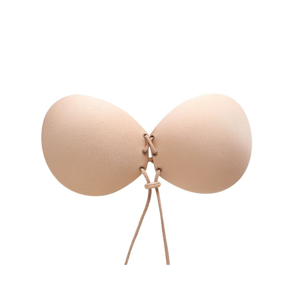 (Skin,B)Soutien gorge invisible dos nu push up sans couture auto-adhésif collant bretelles lacets