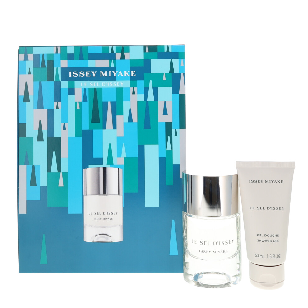Issey Miyake Le Sel d'Issey 50ml EDT, 50ml Shower Gel Gift Set For Him