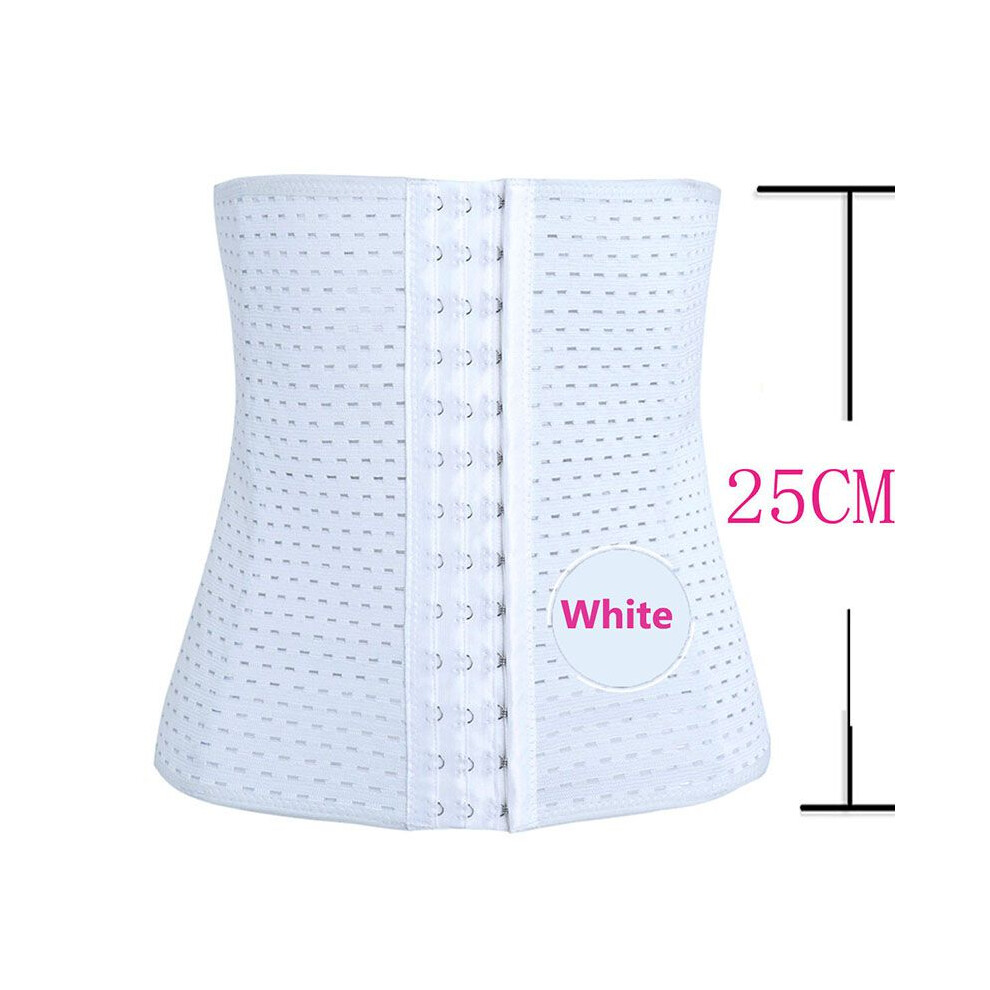 (White,L)Corset Body Shaper Femme Sous Buste Minceur Taille Trainer Shapewear Grande Taille