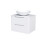 NES Home Merton White 600mm Bathroom Wall Hung Vanity Unit With Round Ceramic Countertop 4