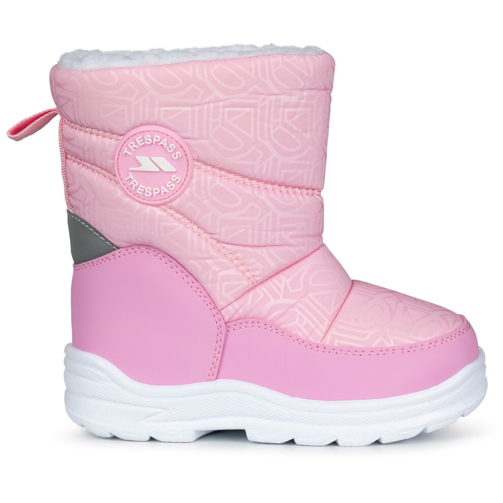 (8, Pink) Trespass Unisex Toddlers Snowboot Waterproof - Snowflake
