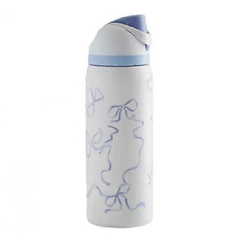 32 oz Owala Urban Outfitters Exclusive Tied and Ture FreeSip Blue Bow Bottle