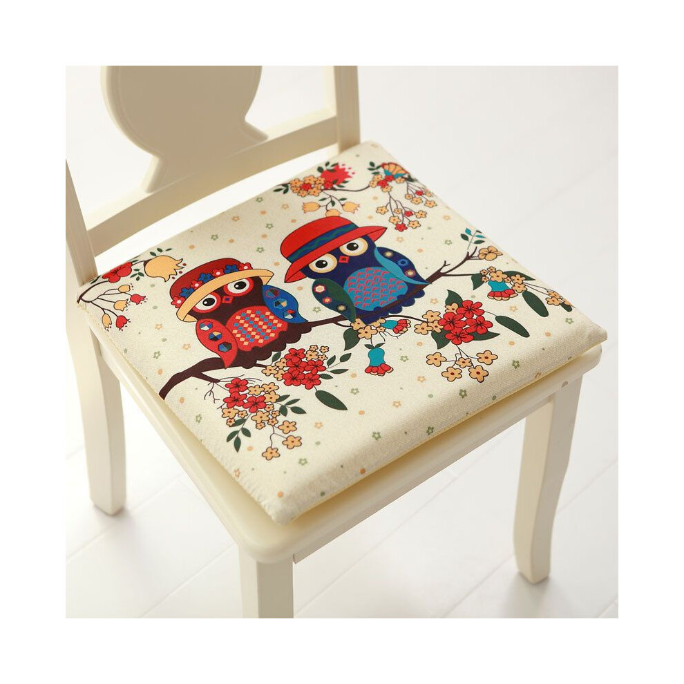 (G)Coussins de chaise carrés en mousse à mémoire de forme motif dessin animé pour coussins d'assise de canapé de chaise