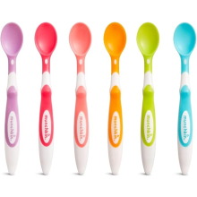 Munchkin Soft Tip Infant Spoons, 1 Pack of 6 spoons