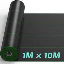 (1m x 10m) Heavy Duty Weed Control Membrane Garden Barrier Fabric Landscaping Woven Roll