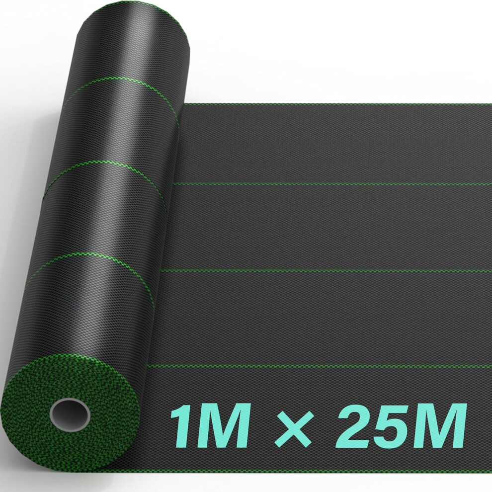 Vivo (1M X 25M) Heavy Duty Weed Control Membrane Garden Barrier Fabric Landscaping Woven Roll