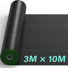 (3m x 10m) Heavy Duty Weed Control Membrane Garden Barrier Fabric Landscaping Woven Roll