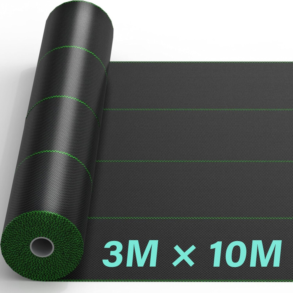 Vivo (3M X 10M) Heavy Duty Weed Control Membrane Garden Barrier Fabric Landscaping Woven Roll