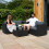 Rattan Modular 6-teiliges Möbelset – Schwarz 5