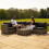 Rattan Modular 7-teiliges Möbelset – Grau 13