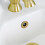 NES Home Nes Home Basin Overflow Ring Replacement Overflow Sink Hole Cover Brushed Brass 1