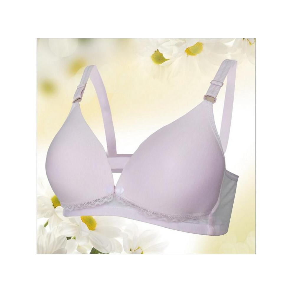 (Pink,80c)Soutien gorge femme grossesse allaitement fin sans armatures bouton ouvert devant