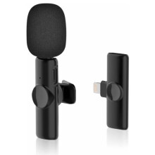 Bluetooth-Mini-Mikrofon, kabelloses Lavalier-Mikrofon mit Geräuschunterdrückung und 8-poligem Empfänger – Einzelmikrofon