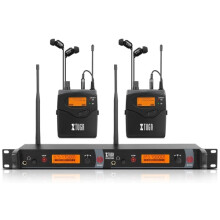 XTUGA RW2080 UHF Stage Singer In-Ear-Monitoring-System 2 Bodypacks (US) – 2 Bodypacks