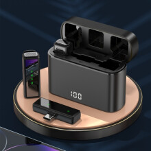 J88 Mini Intelligent Noise Cancelling Wireless Lavalier-Mikrofon, Spezifikationen: Typ-C-Schnittstelle (Schwarz) - Typ-C