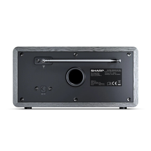 Sharp SHARP Digital Radio with Bluetooth DAB+ and FM LED Display and Alarm Clock 6W 1