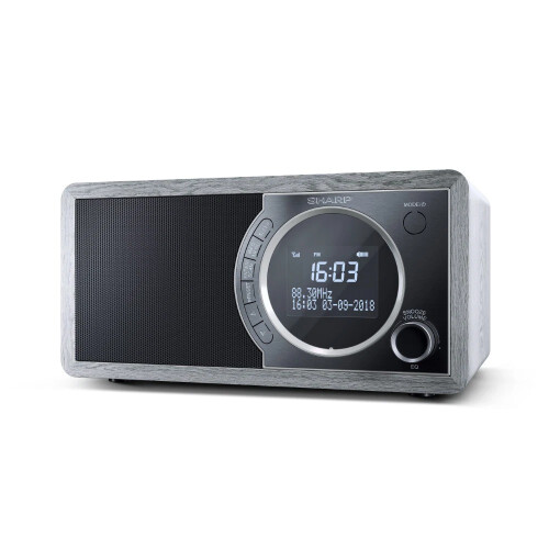 Sharp SHARP Digital Radio with Bluetooth DAB+ and FM LED Display and Alarm Clock 6W