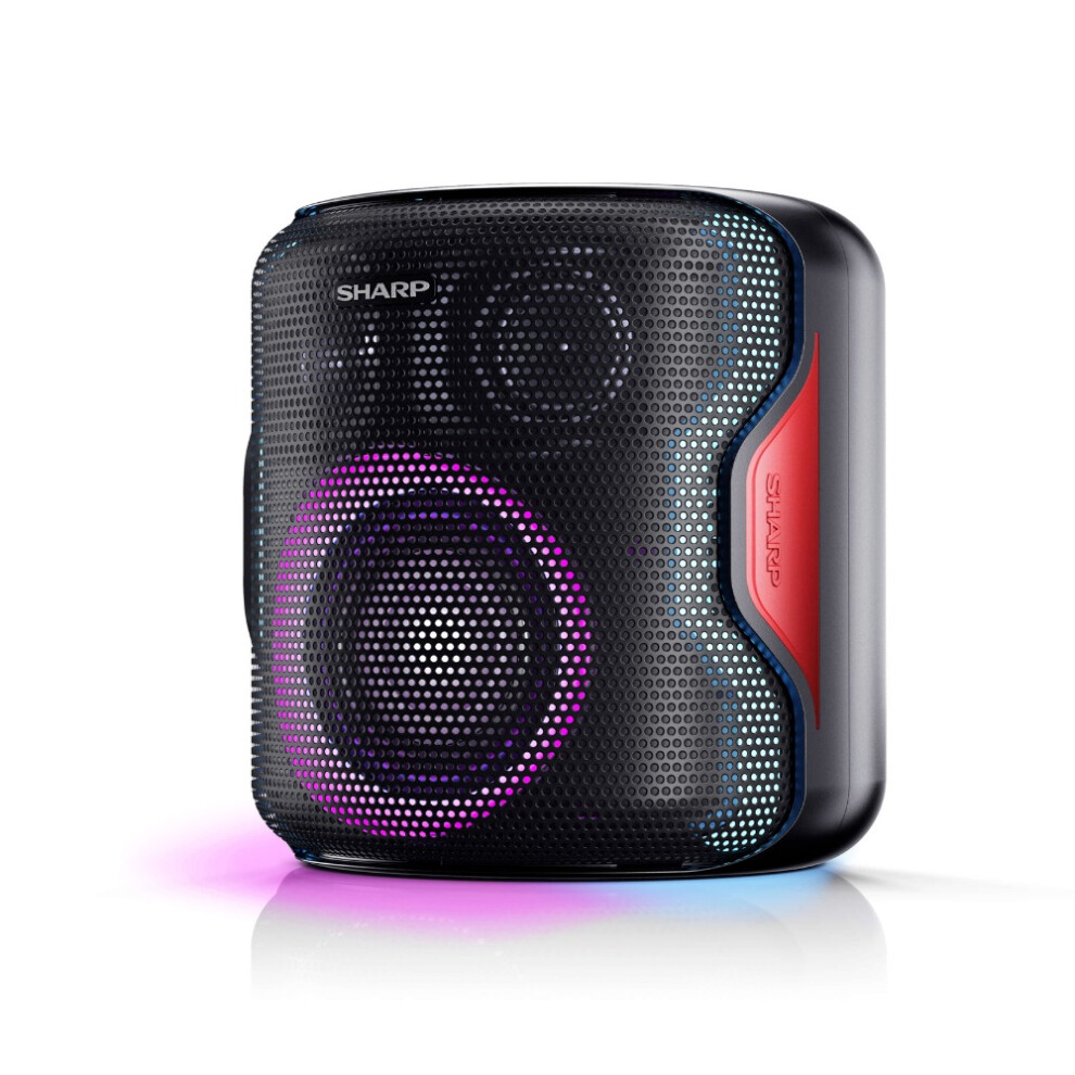 SHARP Portable Party Speaker with Bluetooth Music Streaming 130W IPX5 PS-921(BK)