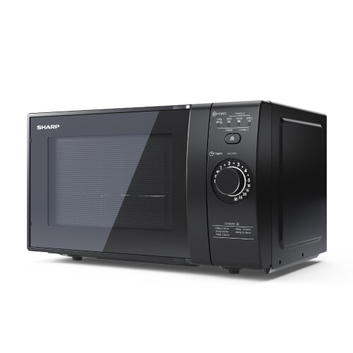 Sharp SHARP Compact Microwave Oven with 1000W Grill 700W 20L Turntable YC-GG02U-B 1