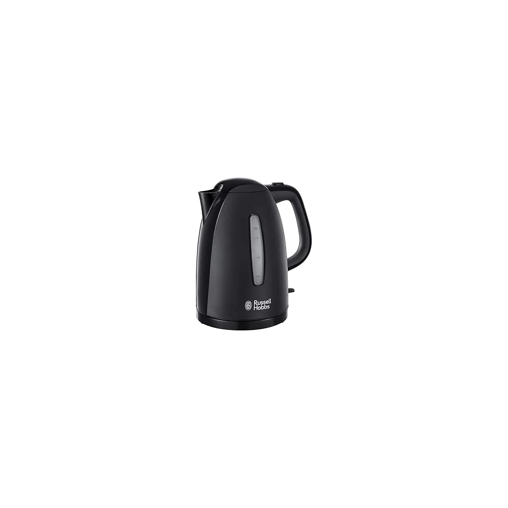 Photos - Electric Kettle Russell Hobbs Textures Electric 1.7L Cordless Kettle (Fast Boil 3KW, Black premium plastic, matt & high gloss finish, R