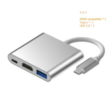 (3 σε 1) USB C Hub σε 4K HDTV USB 3.0 Type C Συμβατό με Macbook iPad Samsung S20 Dex 12