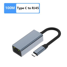 (100M Type C)USB3.1 Type C To Ethernet RJ45 Lan Gigabit Adapter HUB 100/1000M Laptop MacBook Mi Box