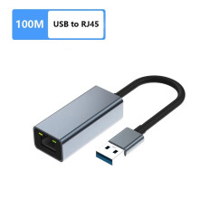 (100M USB)USB3.1 Type C To Ethernet RJ45 Lan Gigabit Adapter HUB 100/1000M Card Network Συμβατό