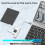 (Τύπος-C3.0 Γκρι) Universal 4 ΣΕ 1 USB-C HUB Κράμα αλουμινίου υψηλής ταχύτητας 3