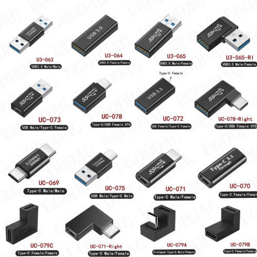 (USB Θηλυκό σε Θηλυκό) Συμβατό Υπολογιστή Τηλεφώνου Σύνδεση 2