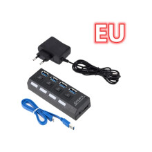 (Πακέτο 2 βύσμα ΕΕ) GRWIBEOU High Speed USB HUB 3.0 5Gbps USB 3.0 4 Ports HUB Το νεότερο