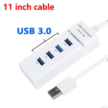 (E)Ruisave Usb Hub 3 0 Extender High Speed 4 7 Port USB Splitter Συμβατό με πολλαπλές