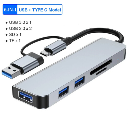 (5-ΣΕ-2)USB C HUB συμβατό Macbook Air M1 iPad Pro Type C Splitter σε HDMI 4K thunderbolt 3