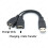 (30cm)Διπλή προέκταση USB A-Male σε 2 A-Female Καλώδιο Y Μετατροπέας τροφοδοτικού 3