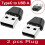 (2 ΤΕΜ) USB OTG Αρσενικό σε Τύπο C Θηλυκό Μετατροπέας Προσαρμογέας 1