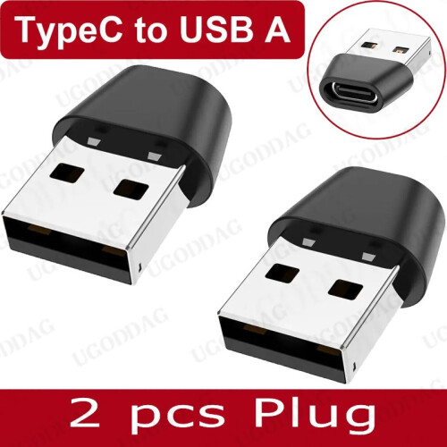 (2 ΤΕΜ) USB OTG Αρσενικό σε Τύπο C Θηλυκό Μετατροπέας Προσαρμογέας