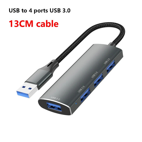 (USB 3.0)USB 3.0 USB C HUB 4 θυρών Συμβατό με προσαρμογέα πολλαπλών διαχωριστών