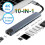 (4-σε-1) 10 σε 1 USB C HUB 4K 30Hz Σταθμός σύνδεσης τύπου C σε συμβατό με 2