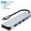 (5-σε-1) 10 σε 1 USB C HUB 4K 30Hz Σταθμός σύνδεσης τύπου C σε συμβατό με 1