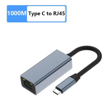 (1000M Type C)USB3.1 Type C σε Ethernet RJ45 Lan Gigabit Adapter HUB 100/1000M Συμβατό με