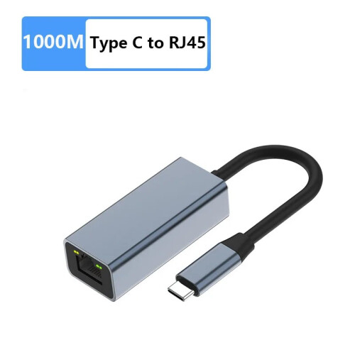 (1000M Type C)USB3.1 Type C σε Ethernet RJ45 Lan Gigabit Adapter HUB 100/1000M Συμβατό με